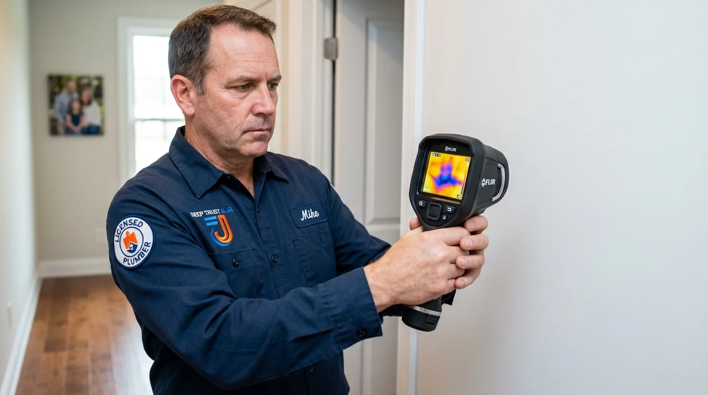 Thermal imaging leak detection by Johns Plumbing LLC in Murfreesboro
